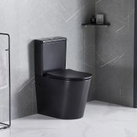 Унитаз компакт Ceruttispa Sella MB CT Черный матовый с бачком и сиденьем Микролифт арт-9865 — фото 6, Напольные унитазы