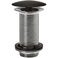 Донный клапан Wirquin Black touch Free Flow Черный матовый арт-30722856 — фото 1, Донные клапаны