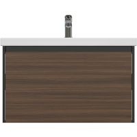 Товар: Тумба под раковину Cersanit Grande 80 подвесная Черная Орех арт-64760 - фото 2 Тумба под раковину Cersanit Grande 80 подвесная Черная Орех арт-64760 — фото 2, Тумбы под раковину