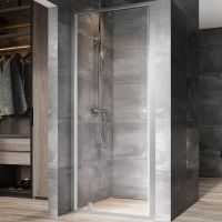 Душевая дверь Ravak Nexty NDOP1-80 профиль Сатин стекло Transparent арт-03O40U00Z1 — фото 1, Распашные душевые двери