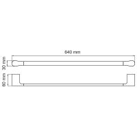 Полотенцедержатель WasserKRAFT Elbе Черный матовый арт-K-7230 — фото 3, Полотенцедержатели