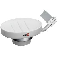 Мыльница Schein Watteau Белая Хром арт-122C-L — фото 1, Мыльницы