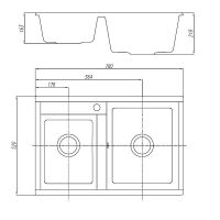 Товар: Кухонная мойка Aquaton Делия 78 DBL Серый арт-1A723132DE230 - фото 2 Кухонная мойка Aquaton Делия 78 DBL Серый арт-1A723132DE230 — фото 2, Кухонные мойки
