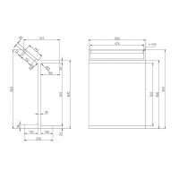 Столик Abber Stein с полотенцедержателем Черный матовый арт-AS1637MB — фото 3, Прочие аксессуары и комплектующие
