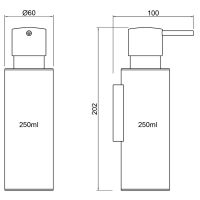 Дозатор для жидкого мыла Timo Saona Черный матовый арт-13339/03 — фото 2, Дозаторы