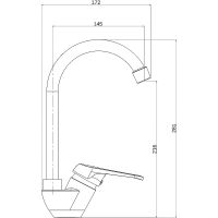 Смеситель для кухни Orange OneLife Хром арт-P11-001cr — фото 6, Смесители для кухни