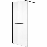 Душевая перегородка Niagara Nova 100 профиль Черный стекло прозрачное арт-NG-681-10BLACK — фото 2, Душевые перегородки