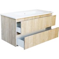 Тумба под раковину Bellezza Лоренцо 100 подвесная Дуб светлый арт-4639117270479 — фото 2, Тумбы под раковину