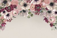 Фреска Ortograf Цветы 34058 Фактура бархат FX Флизелин (4*2,7) Серый/Разноцветный, Цветы/Геометрия арт-34058 (бархат FX) — фото 2, Фрески