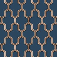 Обои Alessandro Allori Four Seasons Винил на флизелине (1,06*10) Синий/Бежевый, Ромб арт-1603-8 — фото 1, Обои для стен