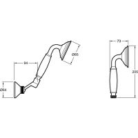 Товар: Душевой гарнитур Jacob Delafon Louise Хром арт-E24365-CP - фото 6 Душевой гарнитур Jacob Delafon Louise Хром арт-E24365-CP — фото 6, Душевые гарнитуры на держателе