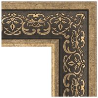 Зеркало Evoform Exclusive-G 124х99 с гравировкой в багетной раме - Вензель серебряный 101 мм арт-BY 4379 — фото 3, Зеркала в ванную комнату