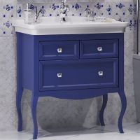 Тумба под раковину Opadiris Валери 85 Сапфир арт-00-00006802 — фото 1, Тумбы под раковину