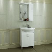 Тумба под раковину СанТа Дублин 50 Белая арт-223011 — фото 5, Тумбы под раковину