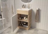 Товар: Тумба с раковиной 1MarKa Revo 50H Дуб Сонома арт-Ц0000005037 - фото 3 Тумба с раковиной 1MarKa Revo 50H Дуб Сонома арт-Ц0000005037 — фото 3, Тумбы с раковиной