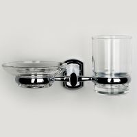 Стакан для зубных щеток с мыльницей WasserKRAFT Oder Хром арт-K-3026 — фото 2, Стаканы для зубных щеток