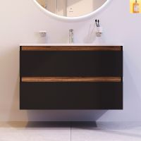 Тумба под раковину AM.PM X-Joy 100 подвесная Черная матовая арт-M85AFHX1002BM — фото 8, Тумбы под раковину