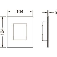 Клавиша смыва Tece Now для писсуара Белая матовая арт-9242407 — фото 2, Кнопки смыва