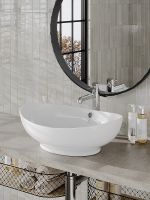 Товар: Раковина-чаша Orange 58 Белая арт-B08-585w - фото 3 Раковина-чаша Orange 58 Белая арт-B08-585w — фото 3, Раковины накладные