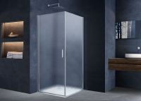 Душевой уголок Vincea Alpha 90x90 профиль Хром стекло текстурное арт-VSR-3ALP9090MT — фото 3, Квадратные душевые уголки