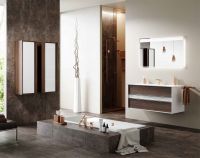 Тумба под раковину Clarberg Evolution 120 подвесная Крафт темный арт-EV0112CD — фото 6, Тумбы под раковину