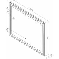 Товар: Зеркало Континент Fancy 1000x700 с подсветкой с сенсорным выключателем арт-ЗЛП879 - фото 11 Зеркало Континент Fancy 1000x700 с подсветкой с сенсорным выключателем арт-ЗЛП879 — фото 11, Зеркала в ванную комнату