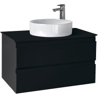 Тумба под раковину Jacob Delafon Madeleine 80 подвесная Черная матовая арт-EB2083-J53 — фото 1, Тумбы под раковину