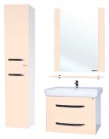 Тумба под раковину Bellezza Рокко 80 подвесная Бежевая Белая арт-4635313670075 — фото 3, Тумбы под раковину