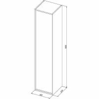 Шкаф пенал Aquanet Lino 35 подвесной Дуб веллингтон арт-295038 — фото 6, Пеналы для ванной комнаты