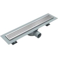 Душевой лоток Esbano Eco 50 E-NICE-50MC с решеткой Хром матовый арт-ESTRECONICE50MC — фото 1, Душевые лотки