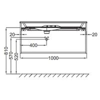 Тумба под раковину Jacob Delafon Nouvelle Vague 100 подвесная Светлый орех арт-EB3032-E16 — фото 3, Тумбы под раковину