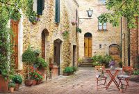 Фреска Ortograf Городской пейзаж 30344 Фактура флок FLK Флизелин (4*2,7) Бежевый, Город арт-30344 (флок FLK) — фото 2, Фрески