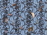 Фреска Ortograf Miracle 33872 Фактура бархат FX Флизелин (3,6*2,7) Синий, Листья/Животные арт-33872 (бархат FX) — фото 2, Фрески