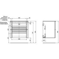 Тумба с раковиной Aquanet Терра 70 подвесная Маренго арт-323182 — фото 13, Тумбы с раковиной