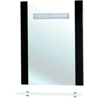 Зеркало Bellezza Берта 60 с подсветкой Черное арт-4610709050044 — фото 1, Зеркала в ванную комнату