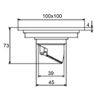 Товар: Душевой трап Orange 100x100 с решеткой Хром глянцевый арт-TR01-003cr - фото 3 Душевой трап Orange 100x100 с решеткой Хром глянцевый арт-TR01-003cr — фото 3, Трапы для душа