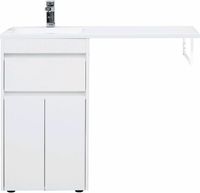 Тумба с раковиной Aquanet Токио 110 L Белая арт-239204 — фото 7, Тумбы с раковиной