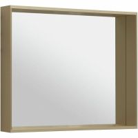 Зеркало Allen Brau Reality 90 с подсветкой Латунь браш с сенсорным выключателем арт-1.32019.03 — фото 5, Зеркала в ванную комнату