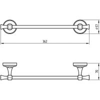 Полотенцедержатель Migliore Fortuna Золото арт-27663 — фото 2, Полотенцедержатели