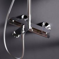 Душевая система AM.PM Func с термостатом Хром арт-F078F500 — фото 9, Душевые стойки