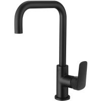 Смеситель для кухни Aquatek Вега Черный матовый арт-AQ1081MB — фото 1, Смесители для кухни