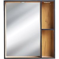 Зеркало Bellezza Бруно 70 с подсветкой Табакко арт-4612211030491 — фото 1, Зеркала в ванную комнату