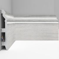 Плинтус Decomaster 2400x120x23 мм арт-D233-84 — фото 1, Плинтуса напольные