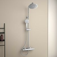Душевая система Ideal Standard Ceratherm T50 с термостатом Хром арт-A7230AA — фото 7, Душевые стойки