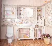 Тумба под раковину Бриклаер Кантри 105 Бежевый дуб прованс арт-4627125413667 — фото 3, Тумбы под раковину