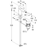 Товар: Смеситель для биде Kludi Renon Черный матовый арт-422163975 - фото 2 Смеситель для биде Kludi Renon Черный матовый арт-422163975 — фото 2, Смесители для биде