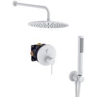 Душевая система Kludi Bozz Белая матовая арт-386585376 — фото 1, Встраиваемые душевые комплекты