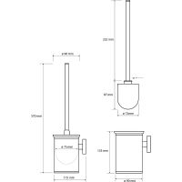 Ершик для унитаза Bemeta Neo Нержавеющая сталь арт-102313079 — фото 3, Ершики для унитаза