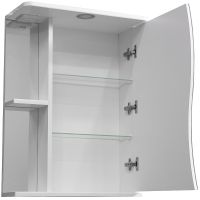 Зеркальный шкаф Stella Polar Волна Верея 60 с подсветкой Белый арт-SP-00000048 — фото 2, Зеркальные шкафы в ванную