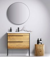 Тумба под раковину Aqwella Fargo 70 Дуб балтийский арт-FRG0107DB — фото 2, Тумбы под раковину